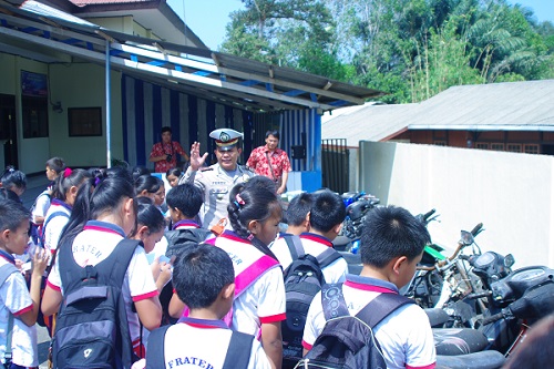 Kasat Lantas Apresiasi SD Frater Don Bosco Tomohon